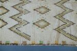 Vintage Geometric Beni ourain rug 10.17 ft x 4.19 ft - Image 7