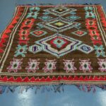 Brown Azilal rug, 9.94 ft x 5.7 ft from Morocco
