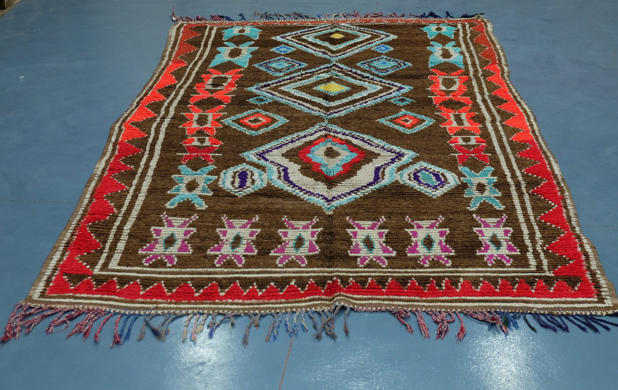 il_fullxfull.2393081776_ttcs-1.jpg Brown Azilal rug, 9.94 ft x 5.7 ft from Morocco - Image 1