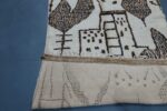 Handmade Geometric Azilal Rug 100% Wool 8.03 ft x 4.59 ft - Image 5