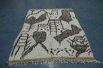 Handmade Geometric Azilal Rug 100% Wool 8.03 ft x 4.59 ft - Image 9