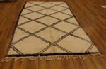 Authentic art deco Beni Ourain rug 10.2x5.77 ft - Image 5