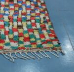 Moroccan rug square patterns : Handmade rug 9.28 ft x 4.06 ft - Image 3