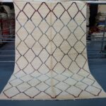 Large Colored Beni Mrirt rug, 10 ft x 6.39ft