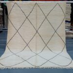 Large authentic Beni Ourain rug, 9.84ft x 7.31 ft
