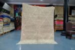 Brown Moroccan Beni ourain rug, 7.34 ft x 5.83 ft - Image 2