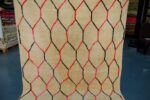 Colored beni Ourain rug, 8.26 ft x 5.15 ft , Art Deco Rug, Wool Moroccan rug, , Handmade Berber Rug, Geometric Berber Rug from Morocco - Image 9