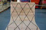 Artistique Beni Ourain rug 8.69 ft x 4.78 ft , Art Deco Rug, Wool Moroccan rug, Handmade Berber Rug from Morocco - Image 8