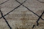 Wool Brown Beni Ourain rug, 7.87 ft x 5.01 ft From Morocco - Image 5