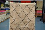 Wool Brown Beni Ourain rug, 7.87 ft x 5.01 ft From Morocco - Image 7