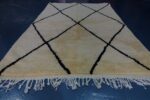 Handmade beni ourain rug 7.64 ft x 4.75 ft - Image 3