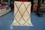 Handmade beni ourain rug 7.64 ft x 4.75 ft - Image 6