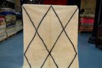Handmade beni ourain rug 7.64 ft x 4.75 ft - Image 8