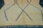 Handmade Beni Ourain Rug 12.30 ft x 10.40 ft White & Blue Rug - Image 10