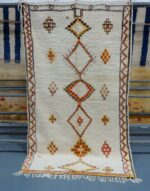 Vintage Colored Azilal rug 7.21 ft x 4 ft