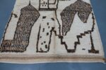 Handmade Geometric Azilal Rug 100% Wool 8.03 ft x 4.59 ft - Image 4
