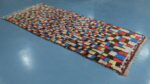Moroccan rug square patterns : Handmade rug 9.28 ft x 4.06 ft - Image 5