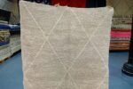 Brown Moroccan Beni ourain rug, 7.34 ft x 5.83 ft - Image 3