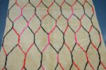 Colored beni Ourain rug, 8.26 ft x 5.15 ft , Art Deco Rug, Wool Moroccan rug, , Handmade Berber Rug, Geometric Berber Rug from Morocco - Image 5