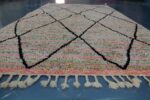 Artistique Beni Ourain rug 8.69 ft x 4.78 ft , Art Deco Rug, Wool Moroccan rug, Handmade Berber Rug from Morocco - Image 3