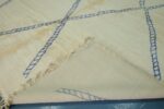 Handmade Beni Ourain Rug 12.30 ft x 10.40 ft White & Blue Rug - Image 7