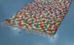 Moroccan rug square patterns : Handmade rug 9.28 ft x 4.06 ft - Image 10
