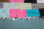 Handmade Kilim Boucherouite rug 6 ft x 3 ft - Image 5