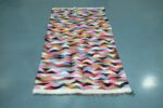 30% off  Handmade Kilim Boucherouite rug, 6.45 ft x 3 ft - Image 6