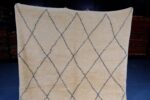 Handmade Beni ourain rug, 8.95 ft x 6.65 ft - Image 8