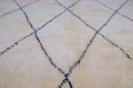 Handmade Beni ourain rug, 8.95 ft x 6.65 ft - Image 4