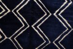 Blue Beni ourain rug 8.39 ft x 5.57 ft - Image 8