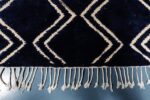 Blue Beni ourain rug 8.39 ft x 5.57 ft - Image 9