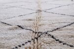 Beni ourain Moroccan rug 9.97 ft x 6.66 ft White rug - Image 6