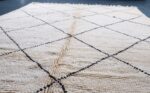 Beni ourain Moroccan rug 9.97 ft x 6.66 ft White rug - Image 5