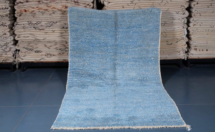 il_fullxfull.2790799236_qu8a-scaled-2.jpg Blue Moroccan Azilal Rug 8.20 ft x 4.59 ft - Image 1