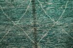 Beni ourain rug 7ft x 4ft , Moroccan green Rug, Genuine Wool Moroccan rug, Handmade Berber Rug,  Authentic Moroccan rug Hand knotted - Image 5