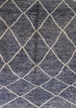 Black Beni Ourain rug 7.80 ft x 4.79 ft - Image 9