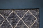 Black Beni Ourain rug 7.80 ft x 4.79 ft - Image 7