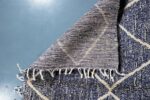 Black Beni Ourain rug 7.80 ft x 4.79 ft - Image 8