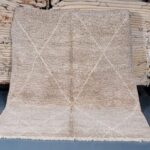 Beni ourain rug 7.34 ft x 5.83 ft