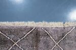 Black Geometric Beni ourain rug 8.36 ft x 4.82 ft - Image 4