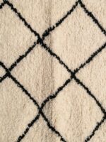 Moroccan Black and white rug runner - Image 5