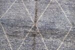 Beni Ourain rug 7.54 ft x 5.24 ft Gray Rug - Image 6