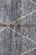 Beni Ourain rug 7.54 ft x 5.24 ft Gray Rug - Image 5