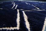Blue Beni ourain rug 8.39 ft x 5.57 ft - Image 6