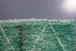 Beni ourain rug 7ft x 4ft , Moroccan green Rug, Genuine Wool Moroccan rug, Handmade Berber Rug,  Authentic Moroccan rug Hand knotted - Image 4