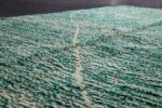 Beni ourain rug 7ft x 4ft , Moroccan green Rug, Genuine Wool Moroccan rug, Handmade Berber Rug,  Authentic Moroccan rug Hand knotted - Image 6