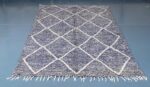 Black Beni Ourain rug 7.80 ft x 4.79 ft - Image 3