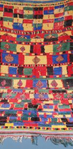 Colorful Moroccan Azilal Rug 8.59 ft x 4.42 ft - Image 10