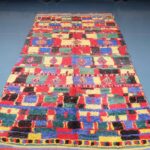 Colorful Moroccan Azilal Rug 8.59 ft x 4.42 ft